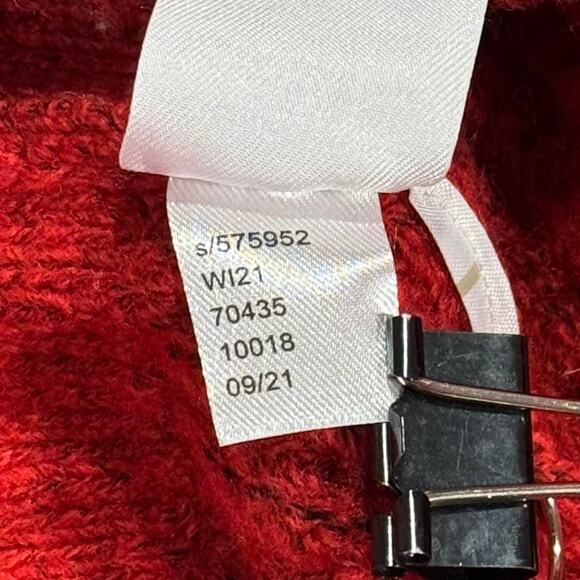 Loft Sweater Dress Cable Knit Turtleneck Dark Academia Cottage Preppy Red XL - Picture 5 of 8